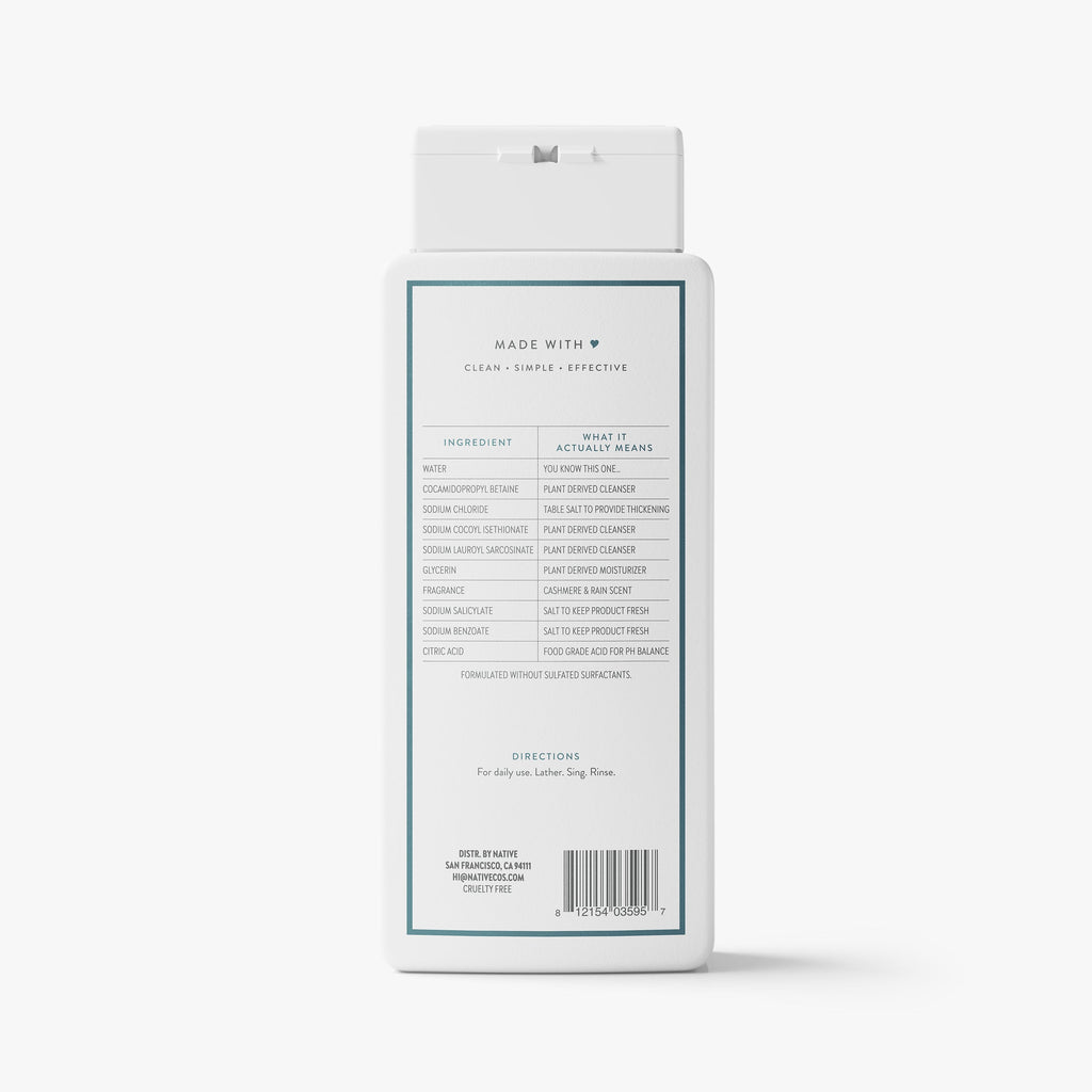 Body Wash - Cashmere & Rain / Classic / 18oz | Fresh Daily Routine