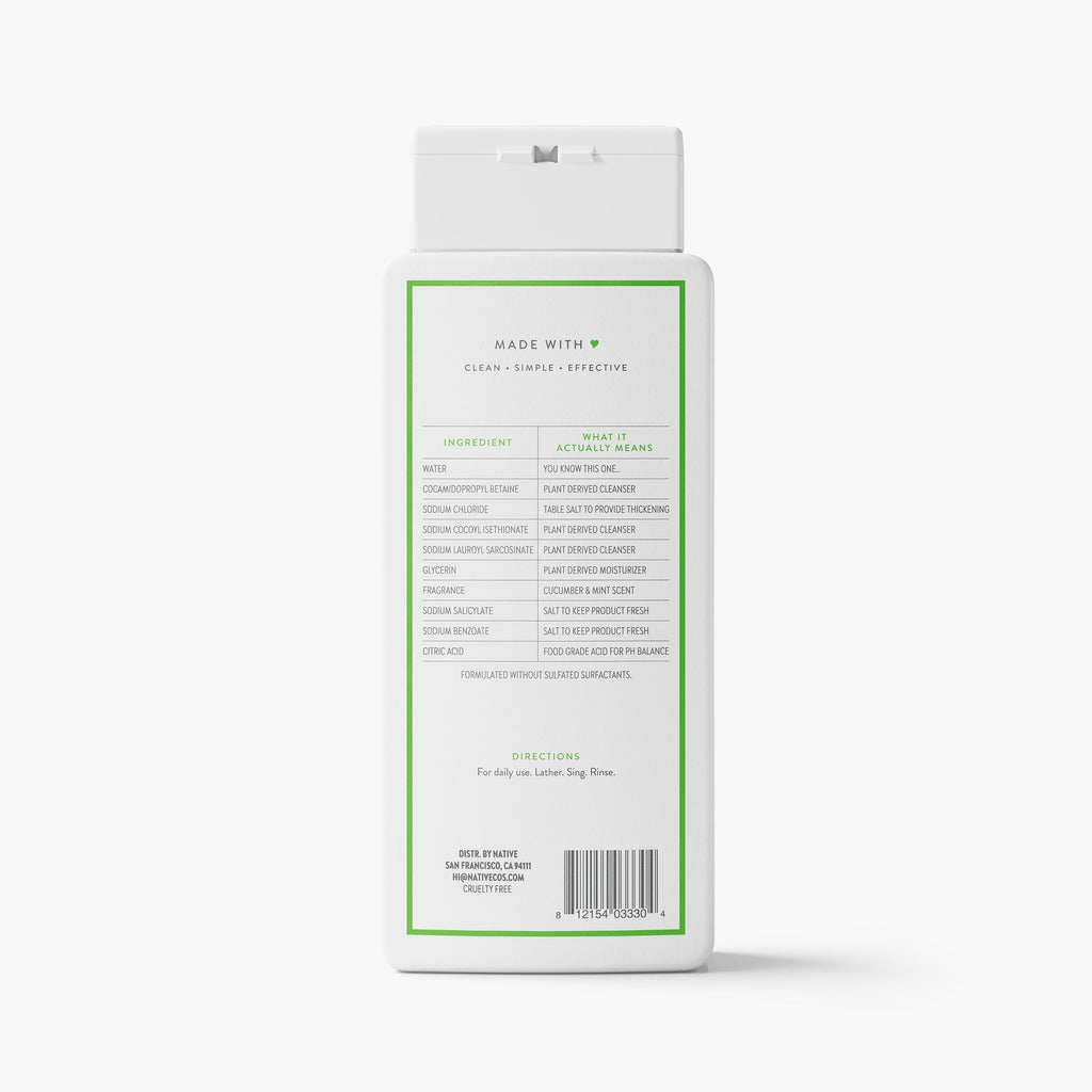 Body Wash - Cucumber & Mint / Classic / 18oz | Fresh Daily Routine