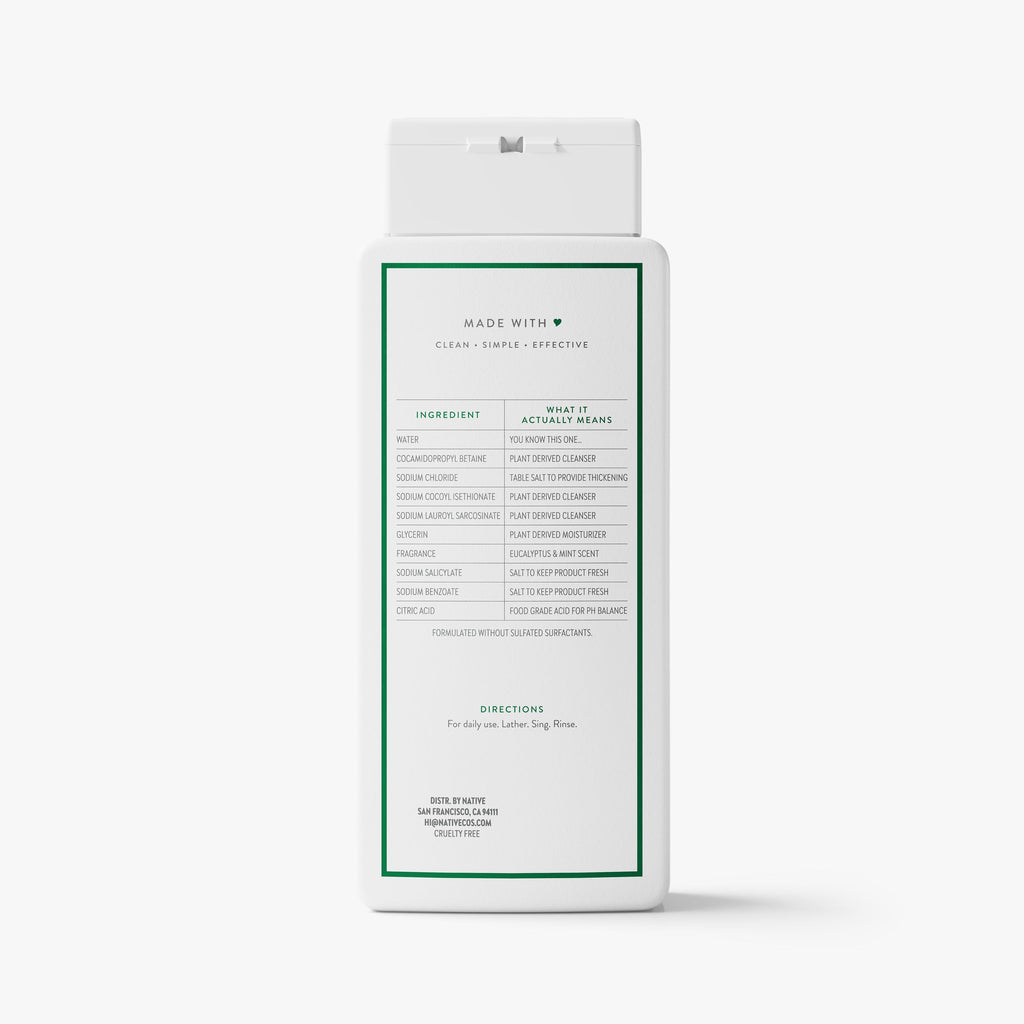 Body Wash - Eucalyptus & Mint / Classic / 18oz | Fresh Daily Routine