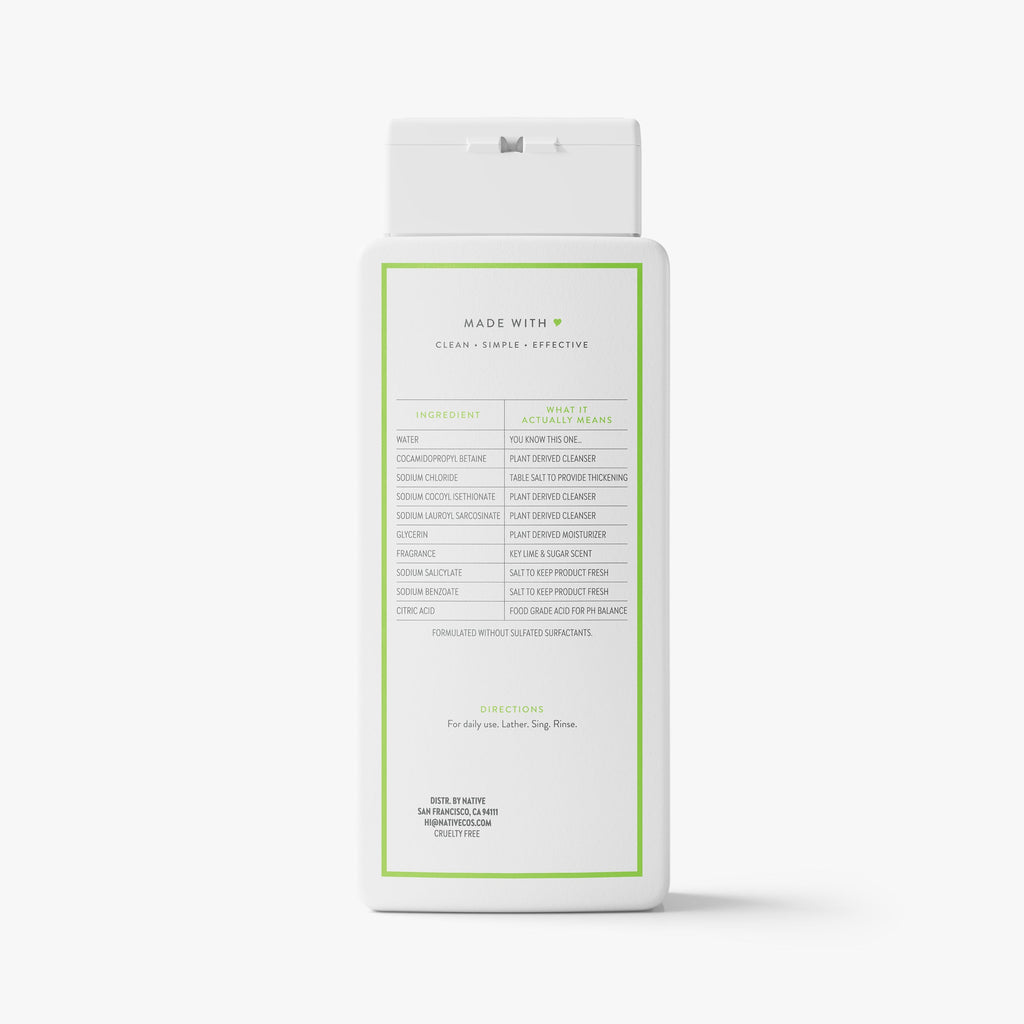 Body Wash - Key Lime & Sugar / Classic / 18oz | Fresh Daily Routine