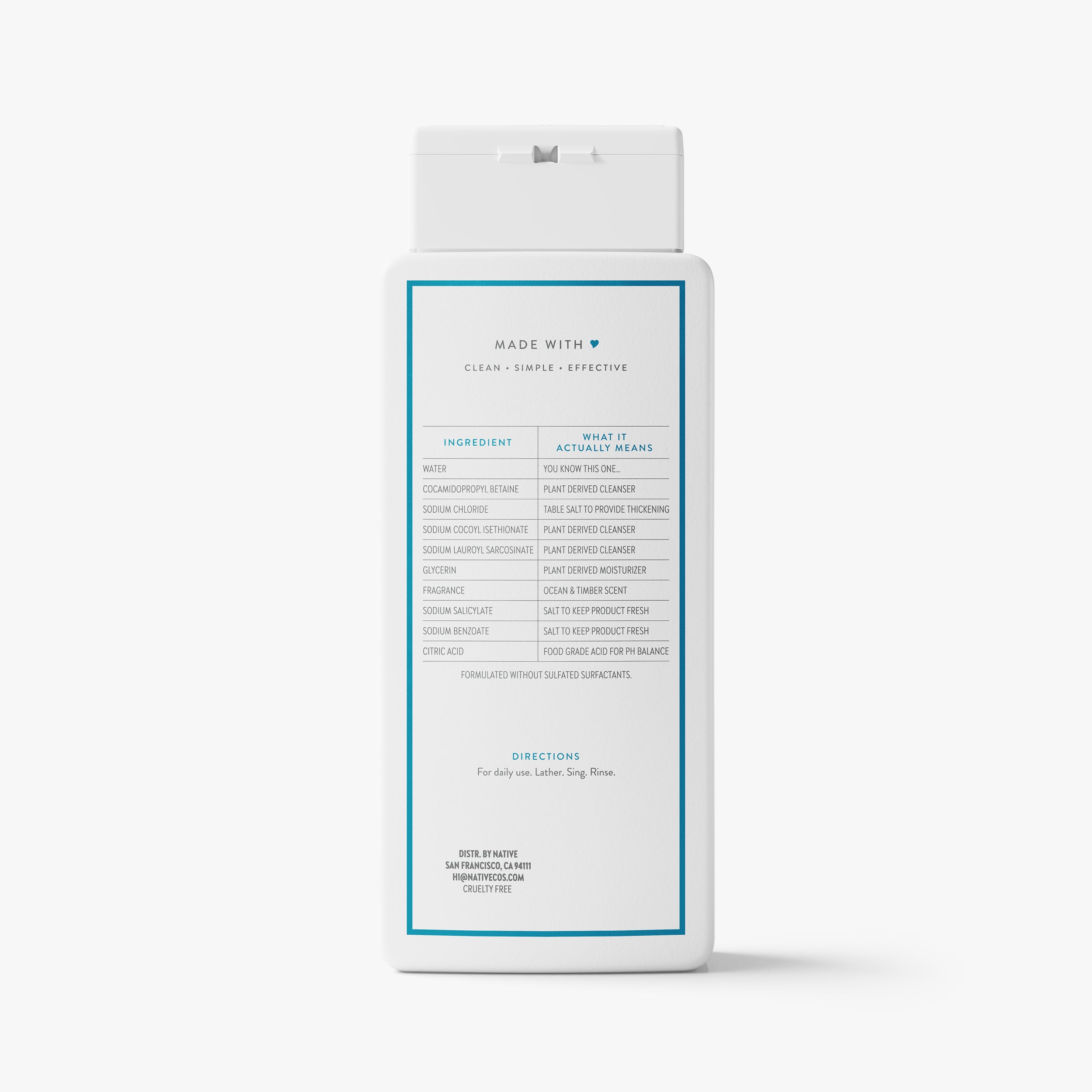 Body Wash - Ocean & Timber / Classic / 18oz | Fresh Daily Routine