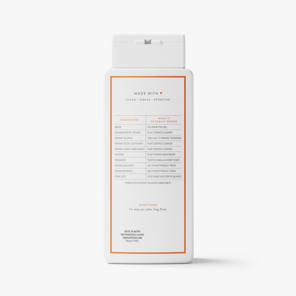 Body Wash - Toasted Vanilla & Honey / Classic / 18oz | Fresh Daily Routine