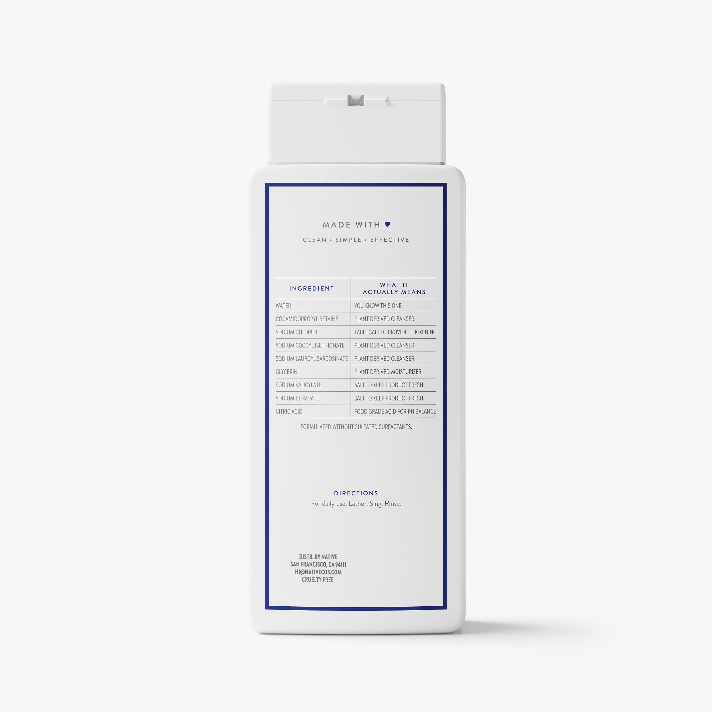 Body Wash - Unscented / Classic / 18oz | Fresh Daily Routine