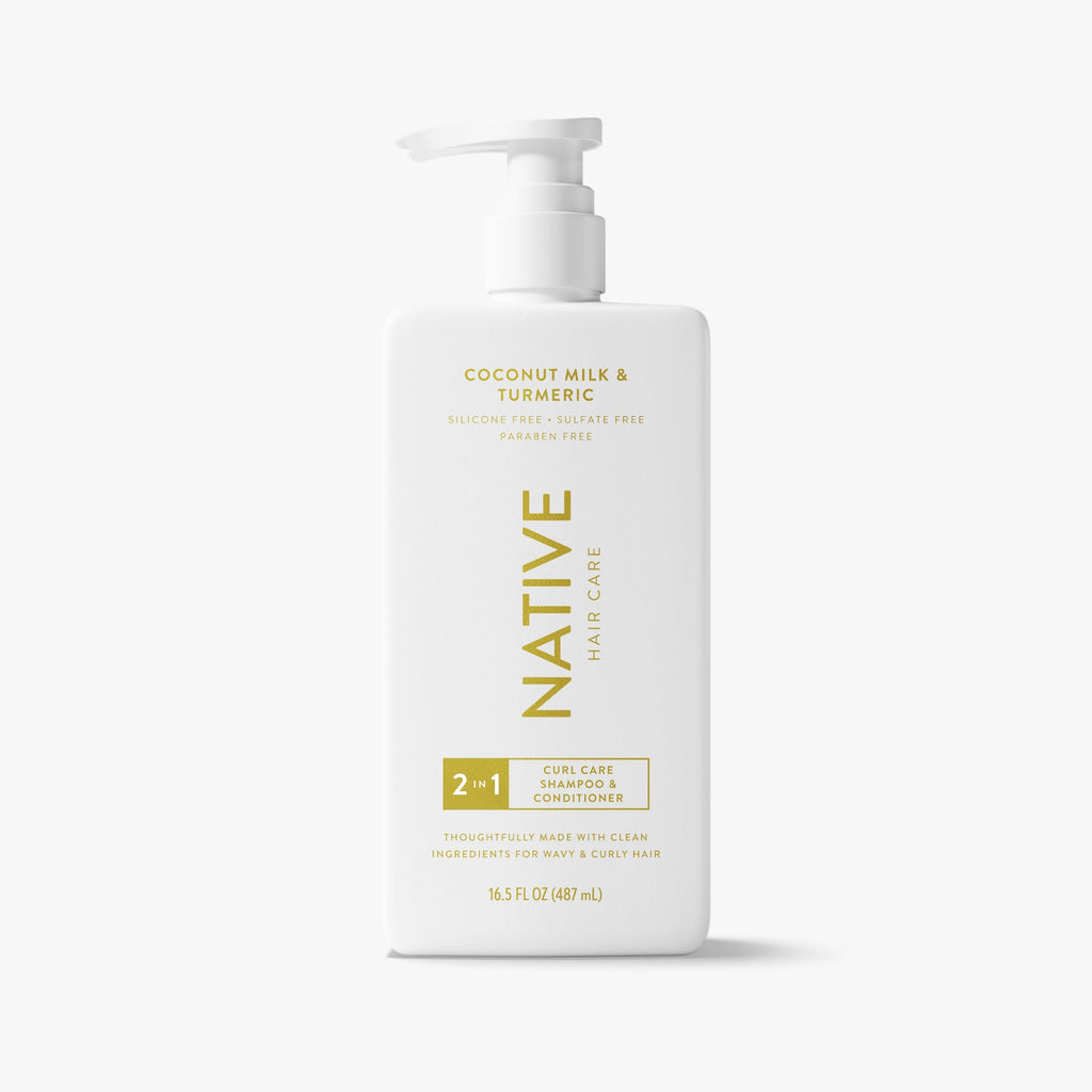 Curl Care 2-in-1 Shampoo & Conditioner - Coconut Milk & Turmeric / Classic / 16.5oz | Fresh Daily Routine