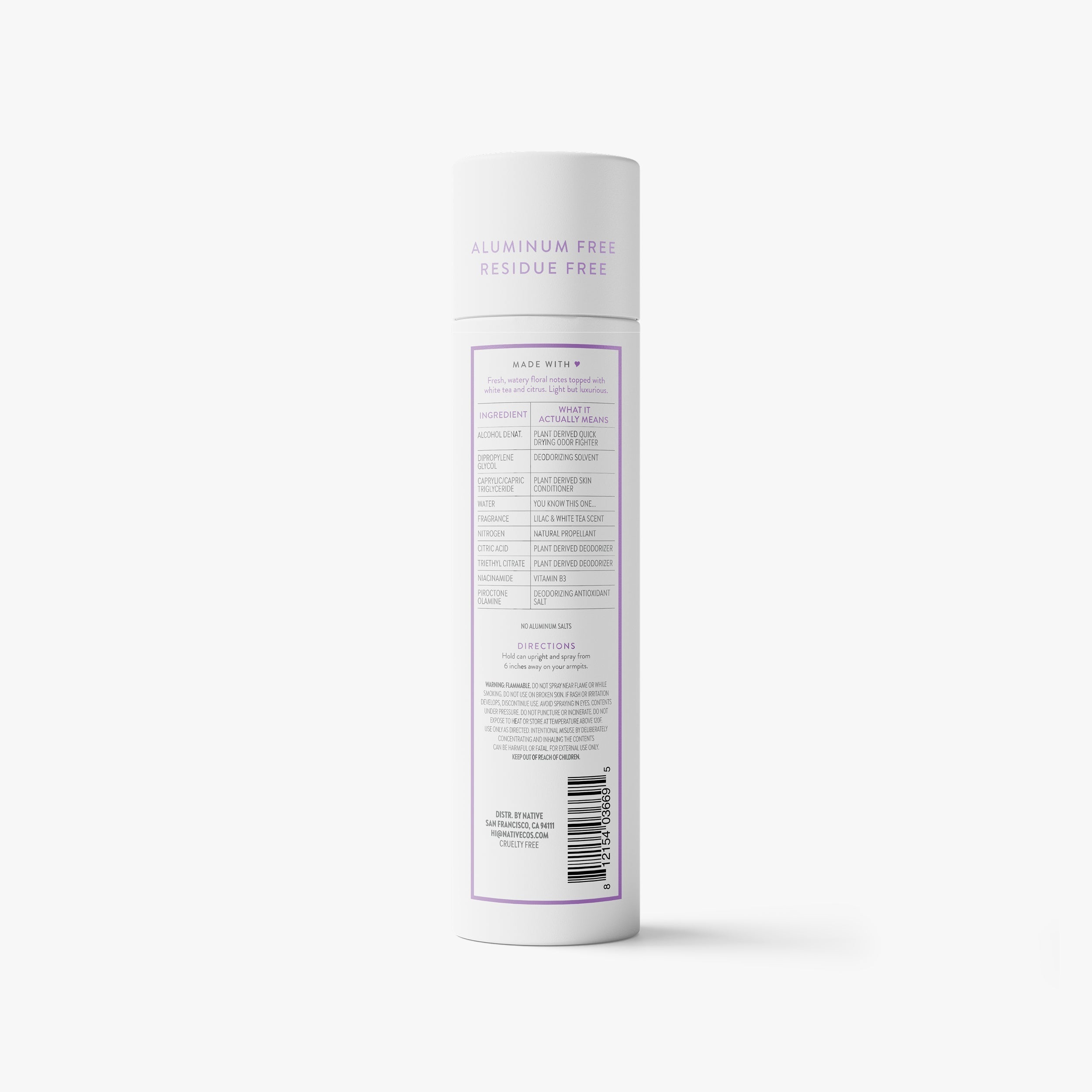 Deodorant Spray - Lilac & White Tea / Classic / 3.5oz | Fresh Daily Routine