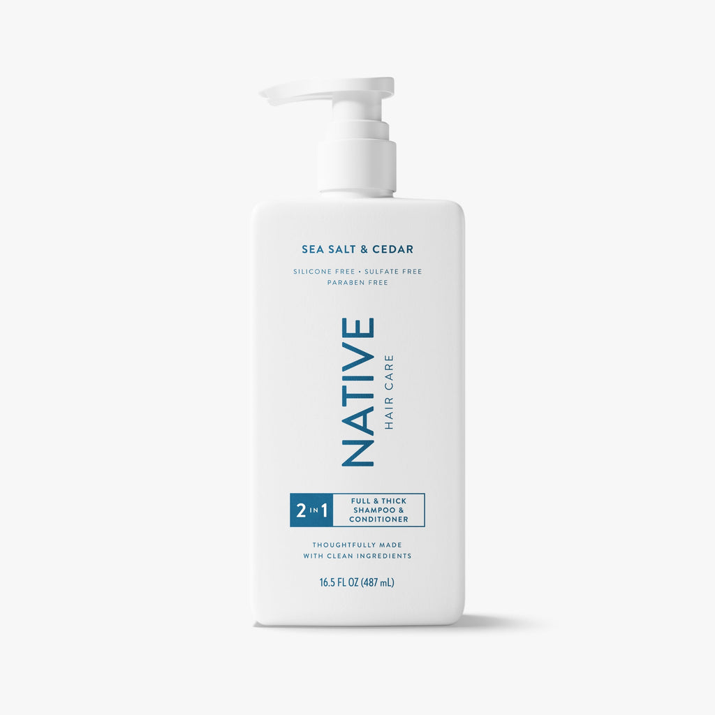 Full & Thick 2-in-1 Shampoo & Conditioner - Sea Salt & Cedar / Classic / 16.5oz | Fresh Daily Routine