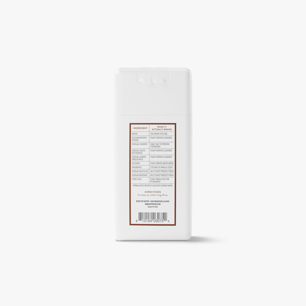 Mini Body Wash - Coconut & Vanilla / Classic / 3oz | Fresh Daily Routine