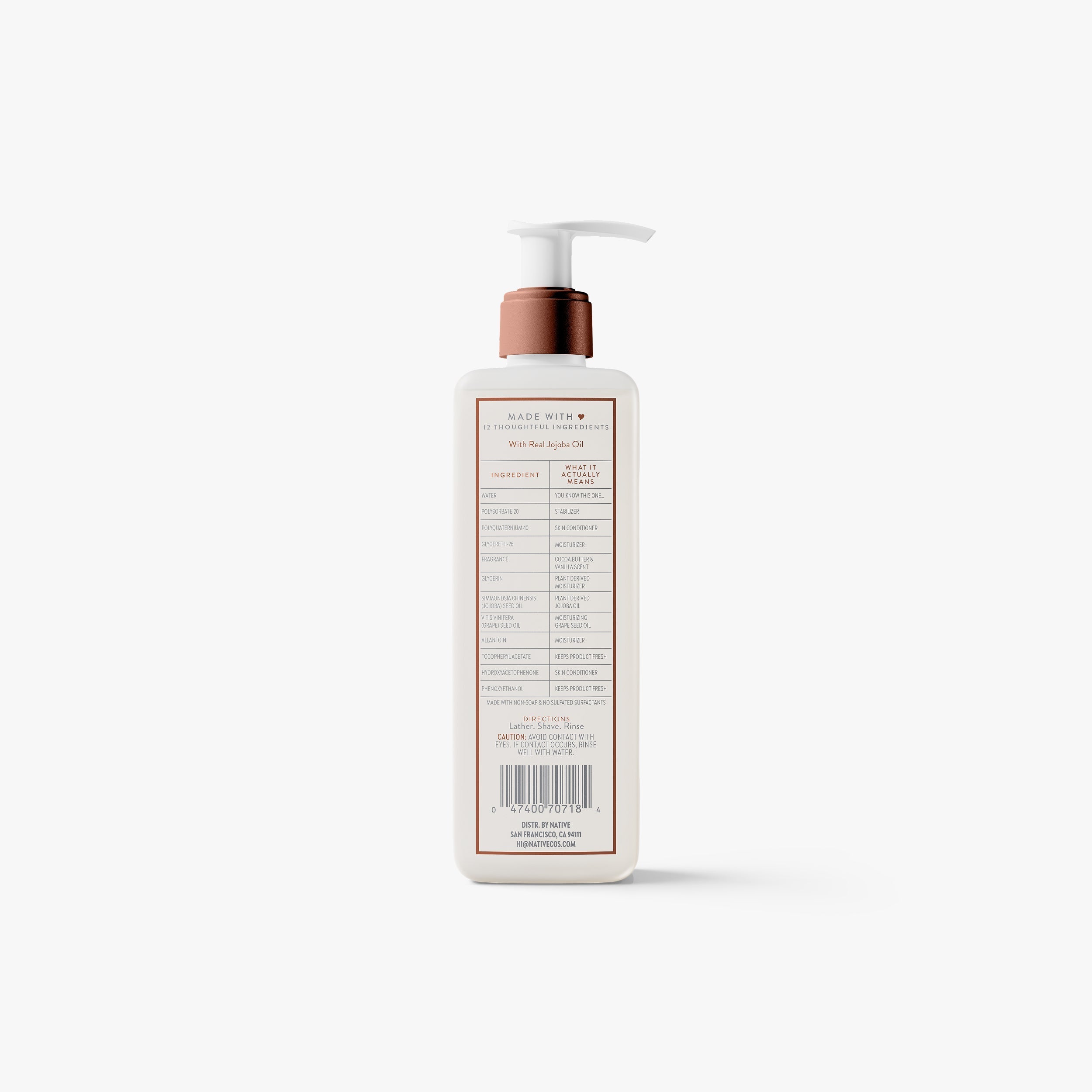 Silky Smooth Shave Oil - Cocoa Butter & Vanilla / Classic / 7.6oz | Fresh Daily Favorite