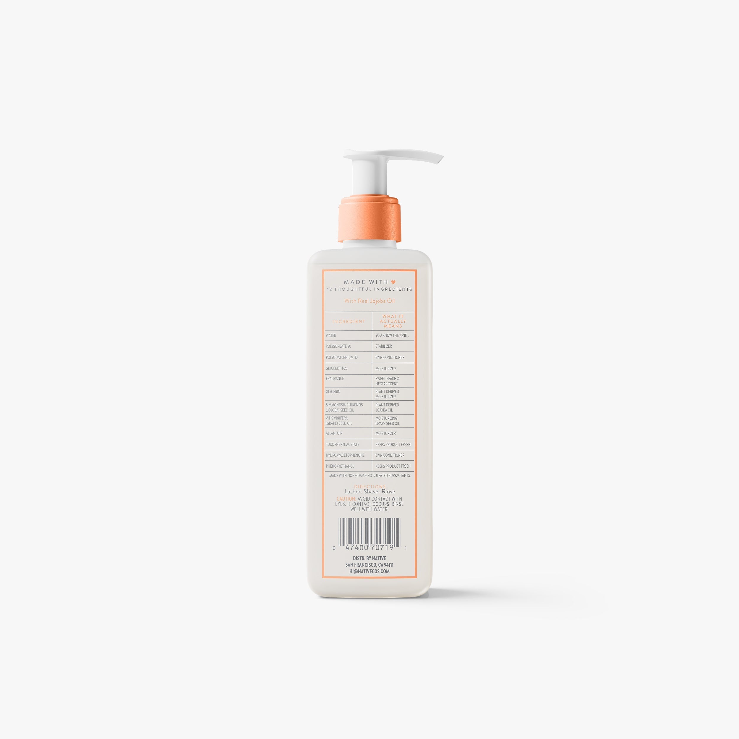 Silky Smooth Shave Oil - Sweet Peach & Nectar / Classic / 7.6oz | Fresh Daily Favorite