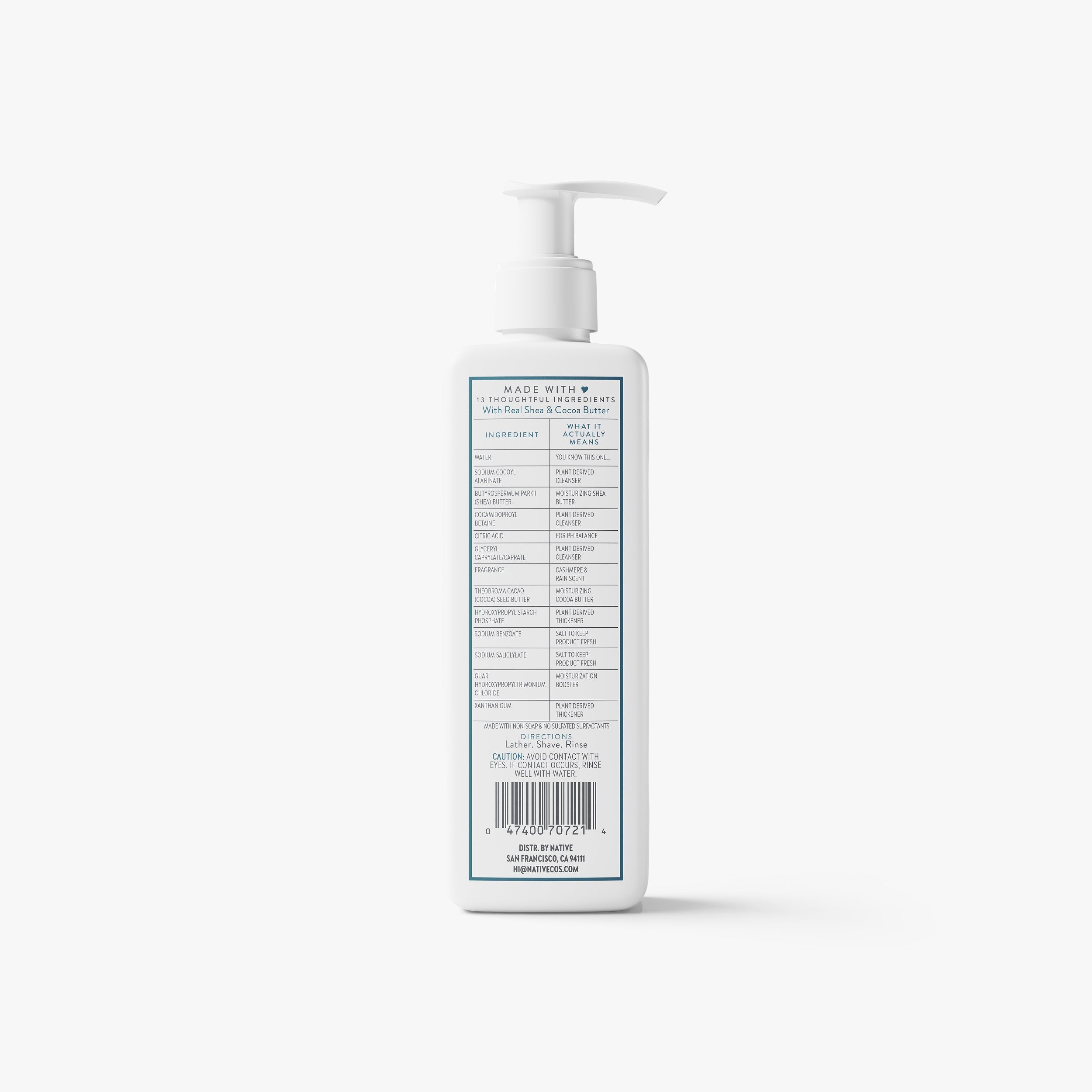 Ultra Moisture Shave Cream - Cashmere & Rain / Classic / 7.6oz | Fresh Routine Favorite