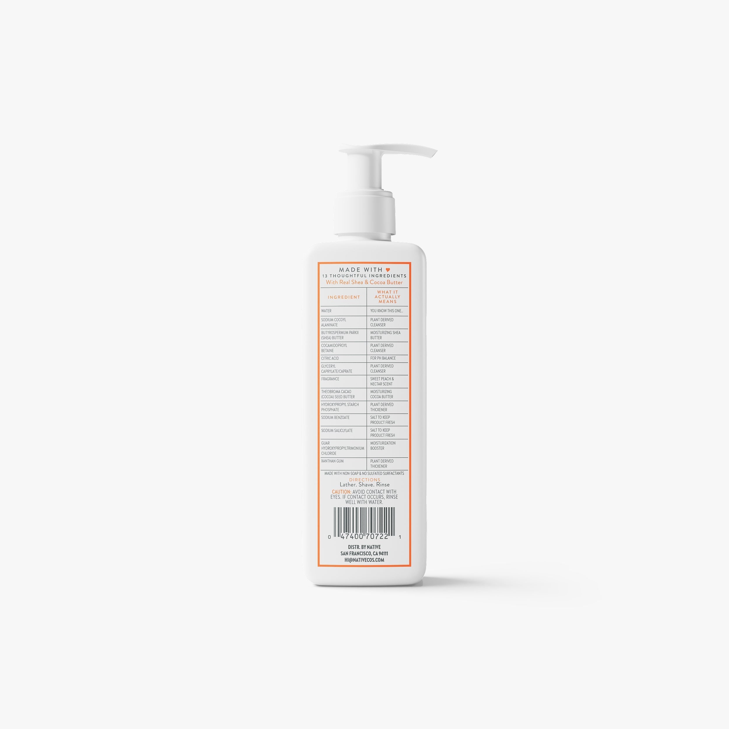 Ultra Moisture Shave Cream - Sweet Peach & Nectar / Classic / 7.6oz | Fresh Routine Favorite