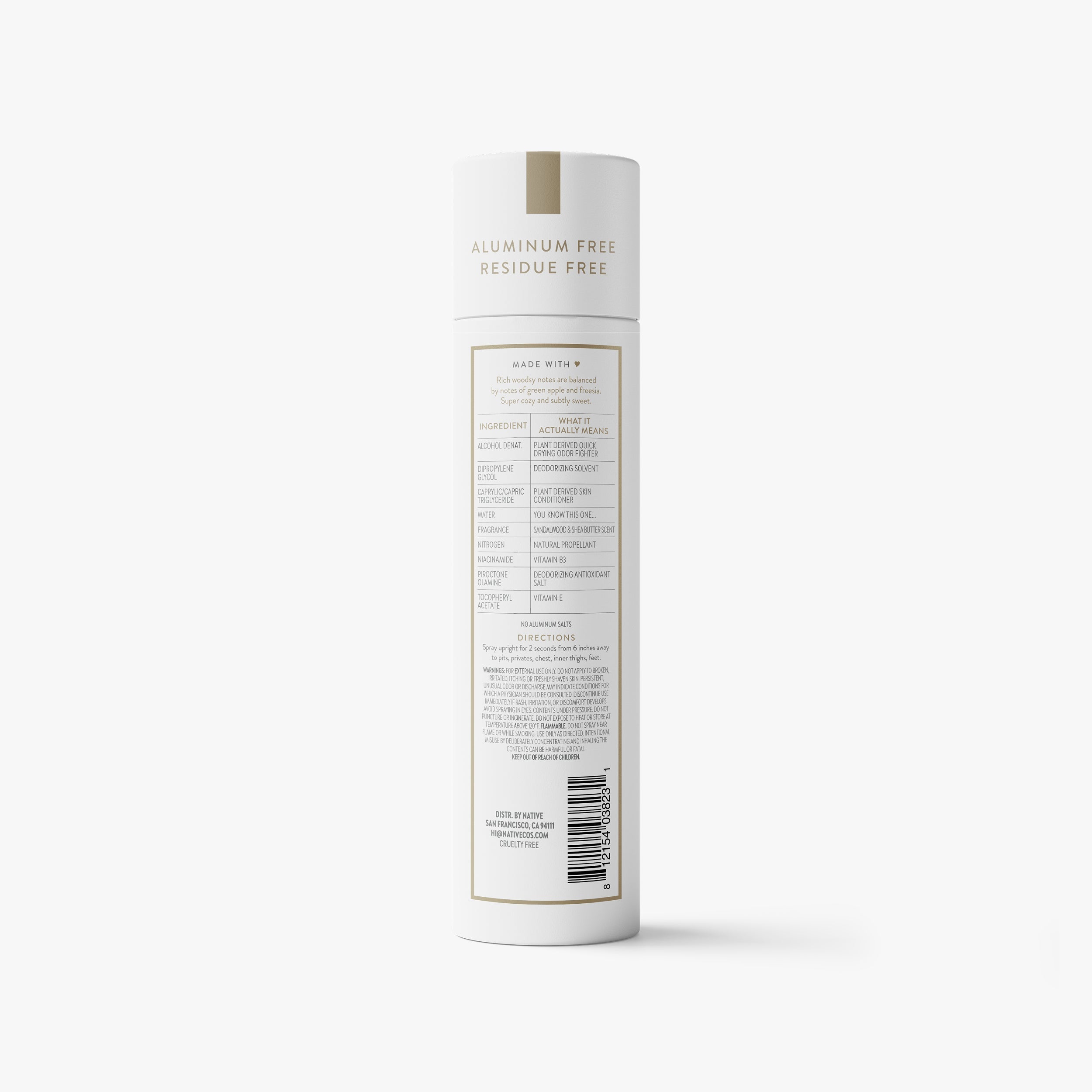 Whole Body Deodorant Spray - Sandalwood & Shea Butter / Classic / 3.5oz | Fresh Daily Routine