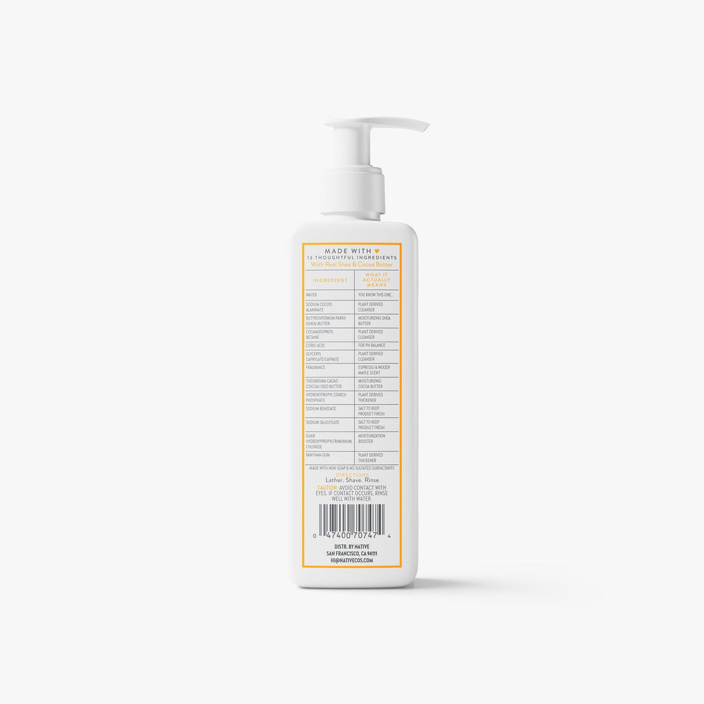 Whole Body Shave Cream - Espresso & Woody Maple / Classic / 7.6oz | Fresh Routine Favorite