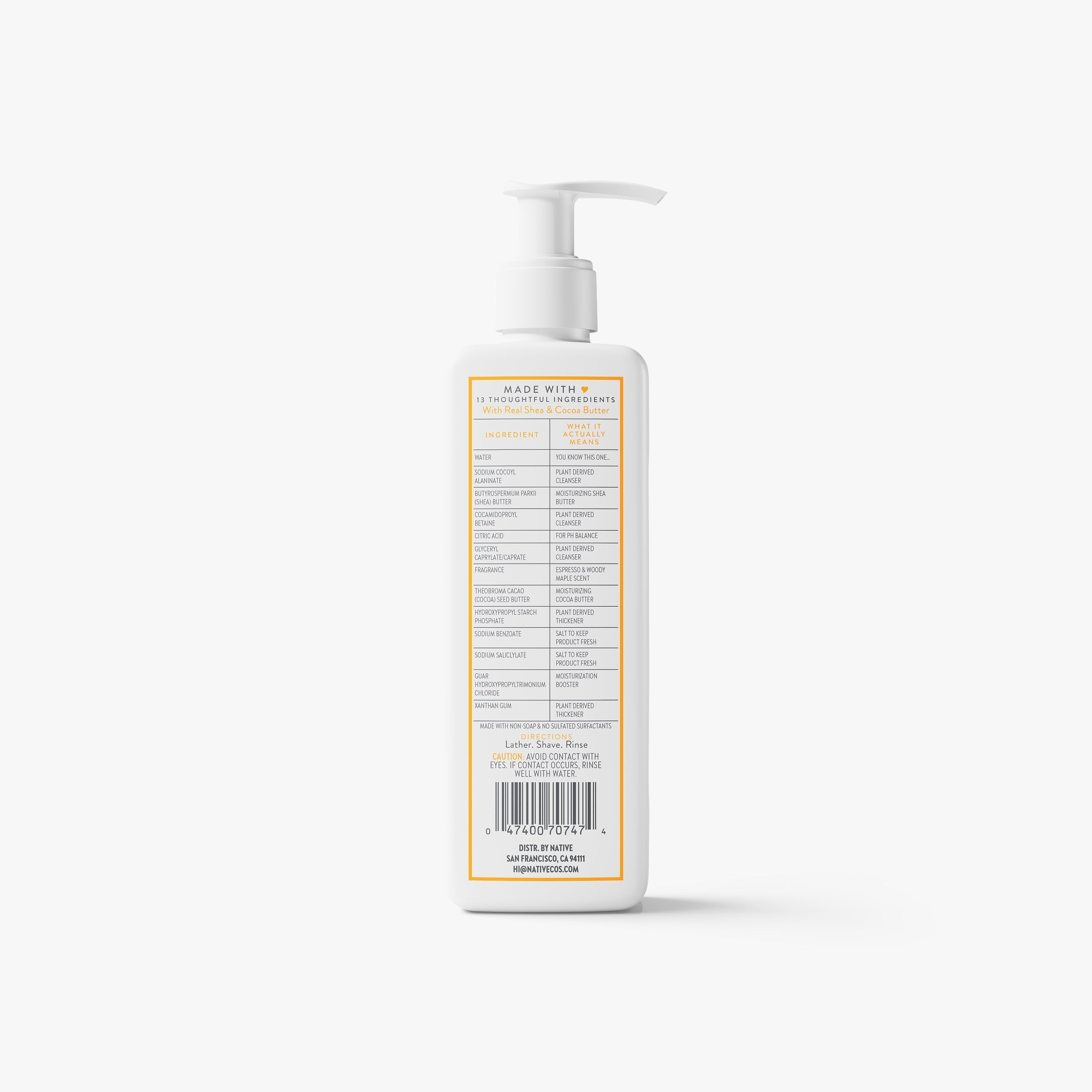 Whole Body Shave Cream - Espresso & Woody Maple / Classic / 7.6oz | Fresh Routine Favorite