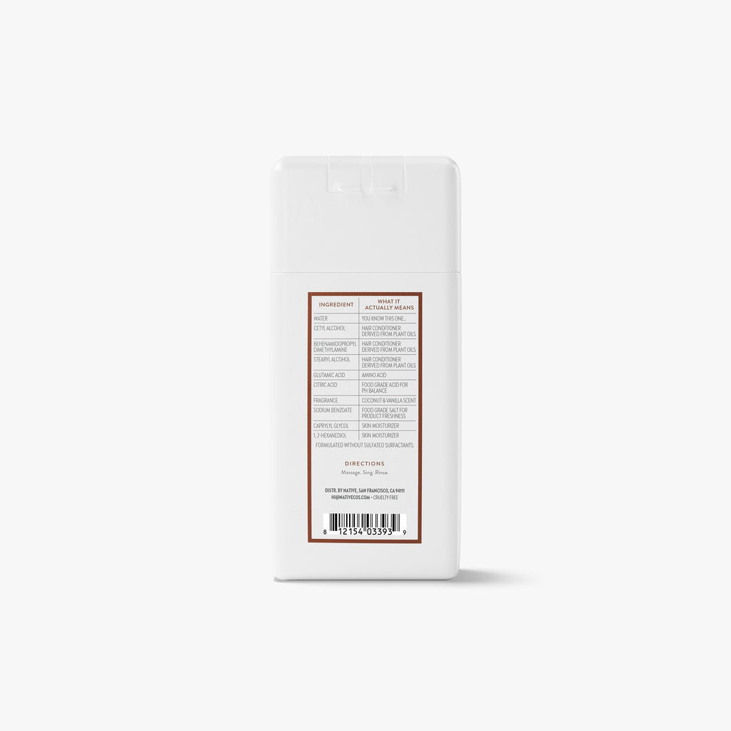 Mini Moisturizing Conditioner - Coconut & Vanilla / Classic / 3oz | Fresh Daily Routine