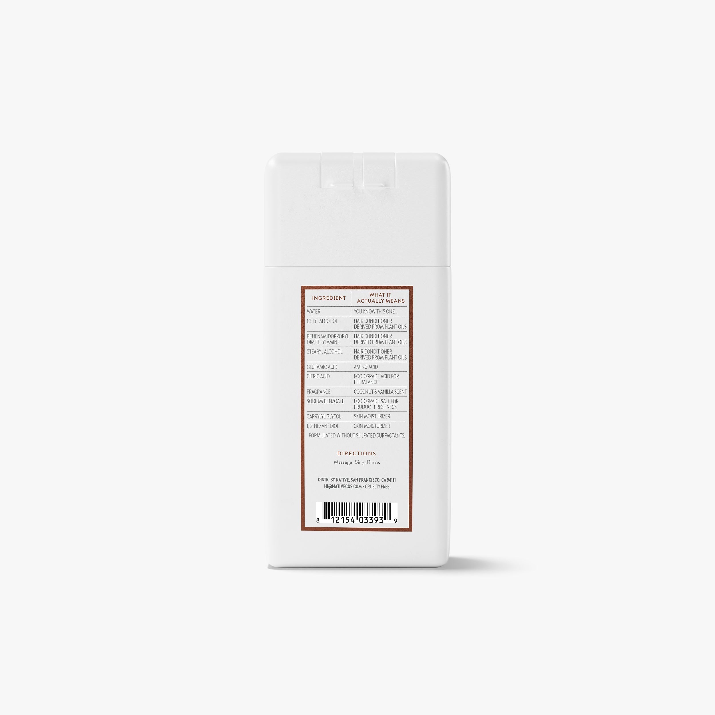 Mini Moisturizing Conditioner - Coconut & Vanilla / Classic / 3oz | Fresh Daily Routine