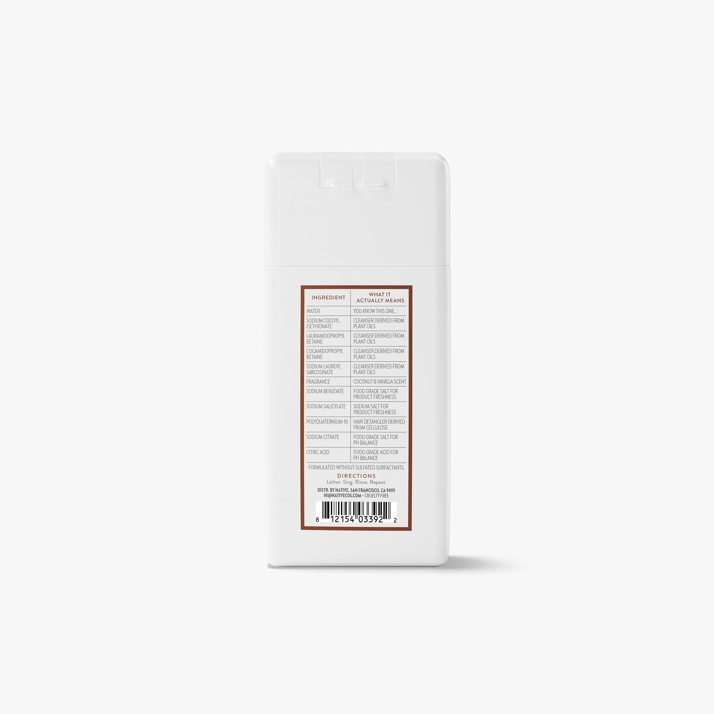 Mini Moisturizing Shampoo - Coconut & Vanilla / Classic / 3oz | Fresh Daily Routine