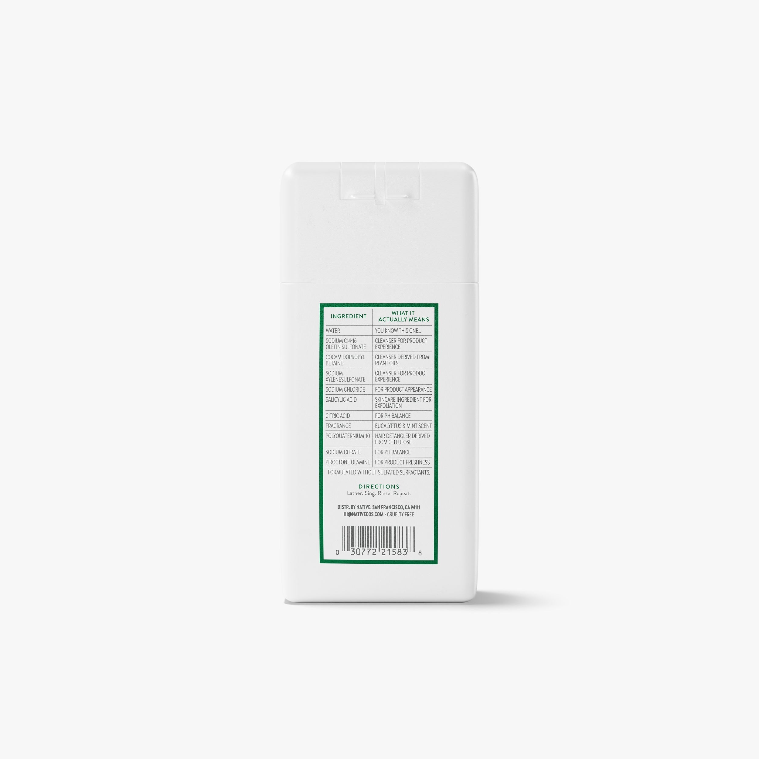 Mini Scalp Detox 2-in-1 Shampoo & Conditioner - Eucalyptus & Mint / Classic / 3oz | Fresh Daily Routine