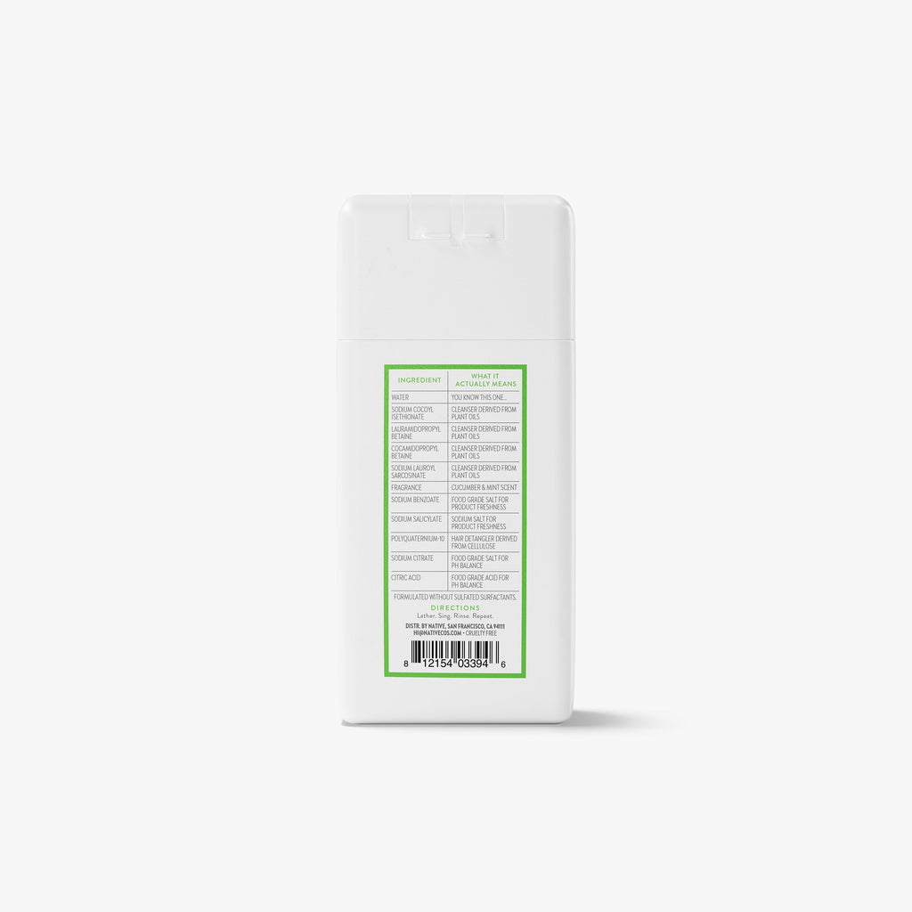 Mini Volumizing Shampoo - Cucumber & Mint / Classic / 3oz | Fresh Daily Routine