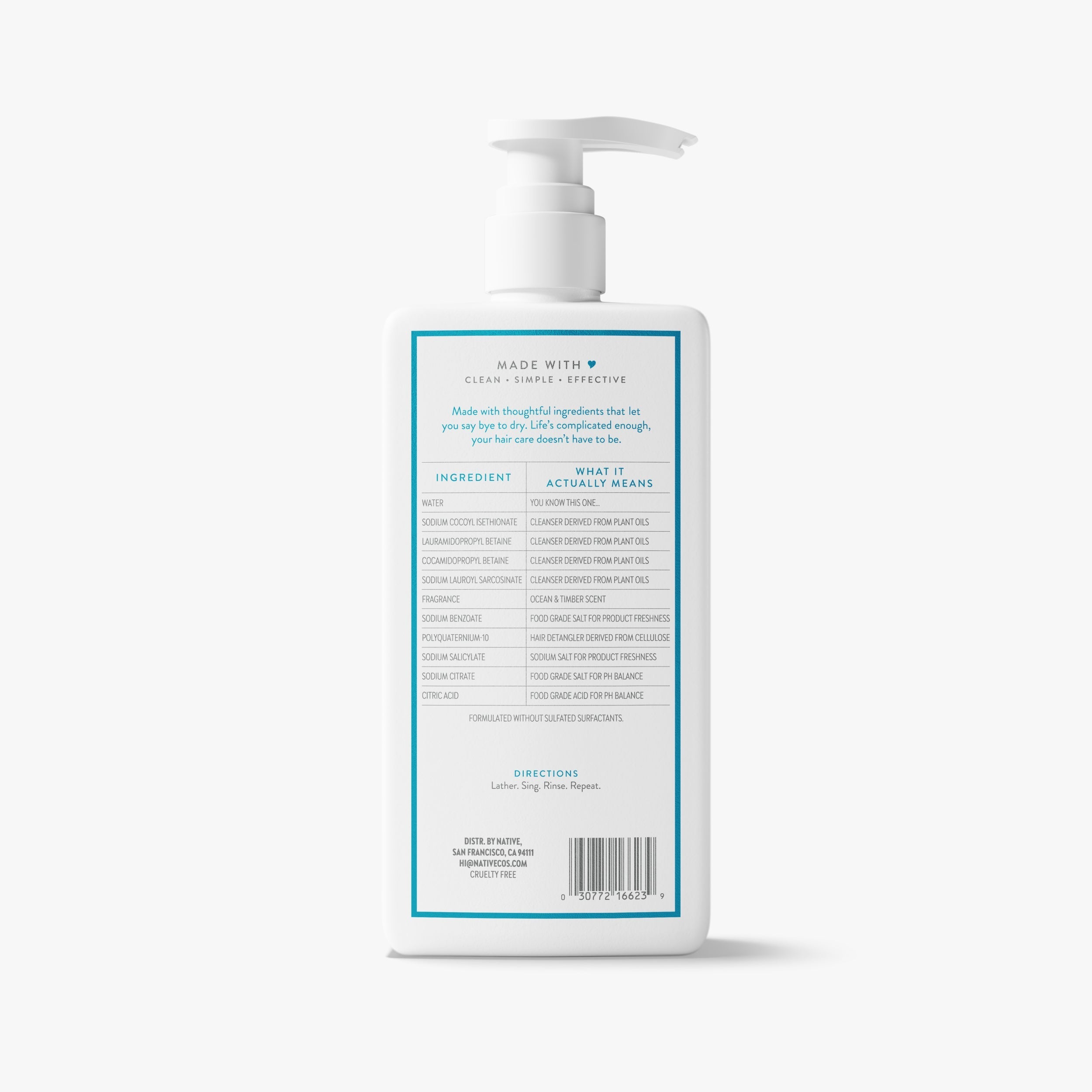 Moisturizing Shampoo - Ocean & Timber / Classic / 16.5oz | Fresh Daily Routine