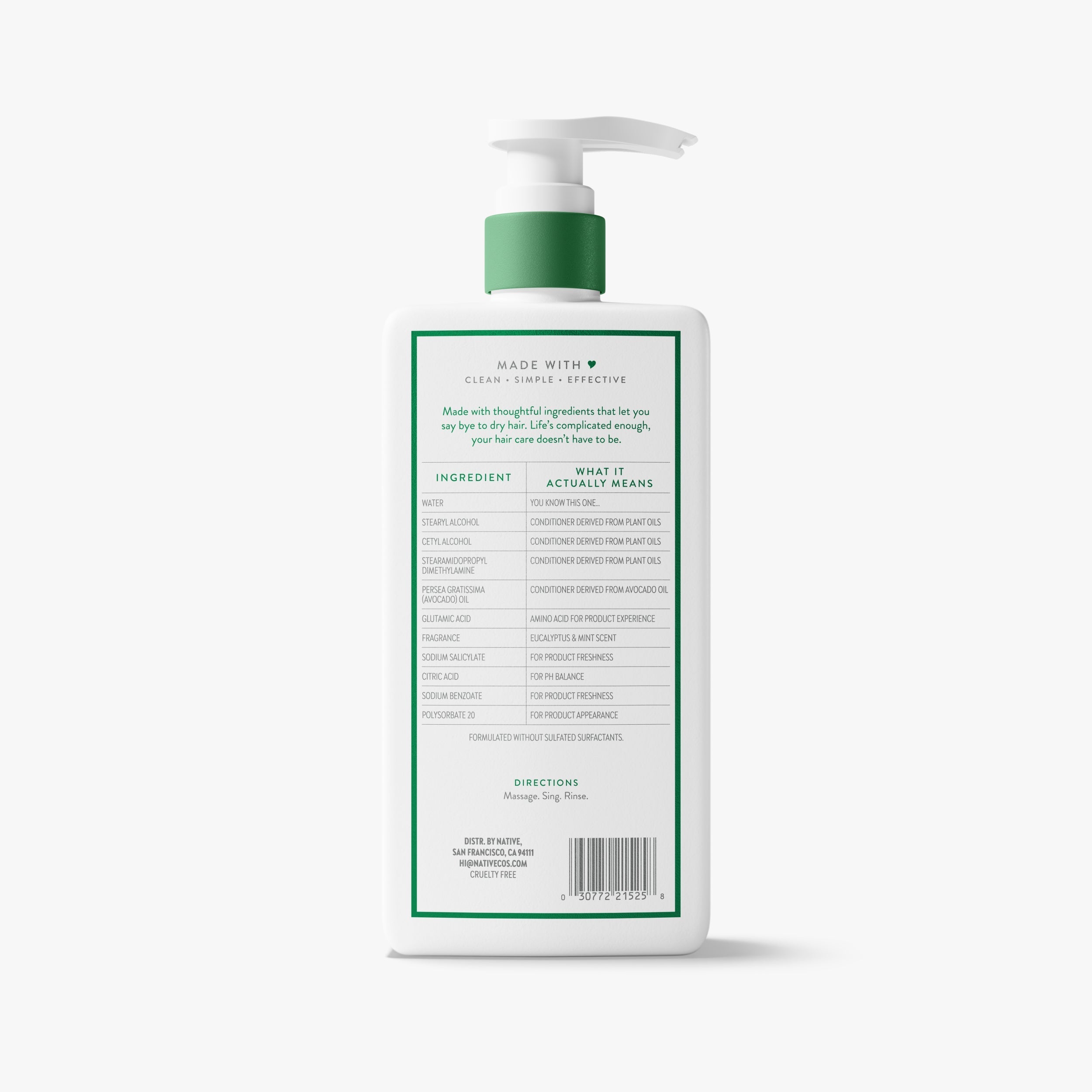 Scalp Refreshing Conditioner - Eucalyptus & Mint / Classic / 16.5oz | Fresh Daily Routine