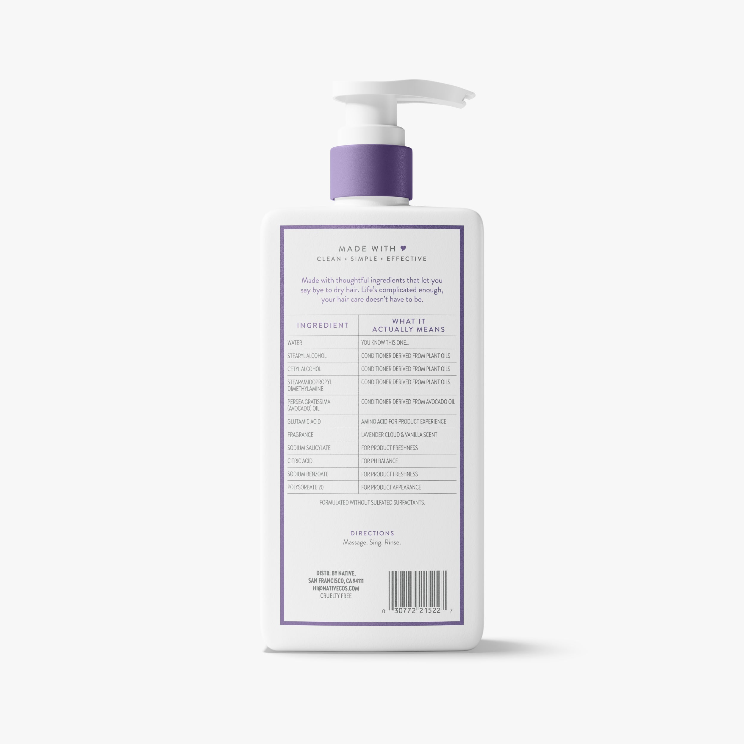 Scalp Refreshing Conditioner - Lavender Cloud & Vanilla / Classic / 16.5oz | Fresh Daily Routine