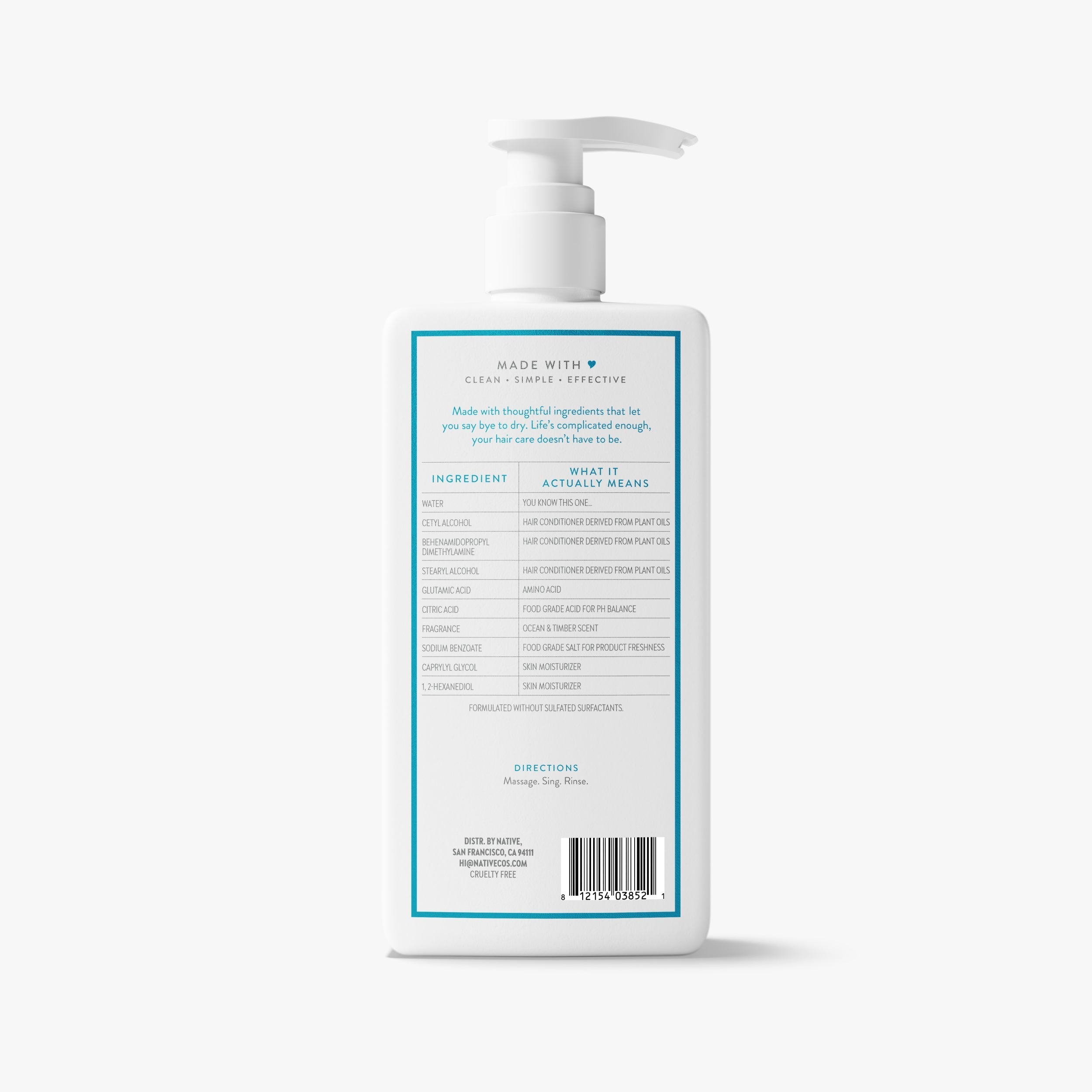 Moisturizing Conditioner - Ocean & Timber / Classic / 16.5oz | Fresh Daily Routine