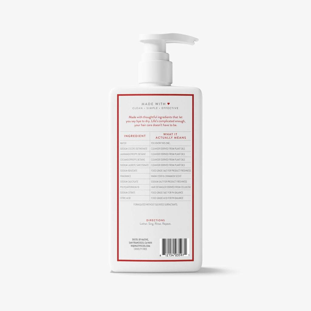 Moisturizing Shampoo - Warm Cider & Cinnamon / Classic / 16.5oz | Fresh Daily Routine