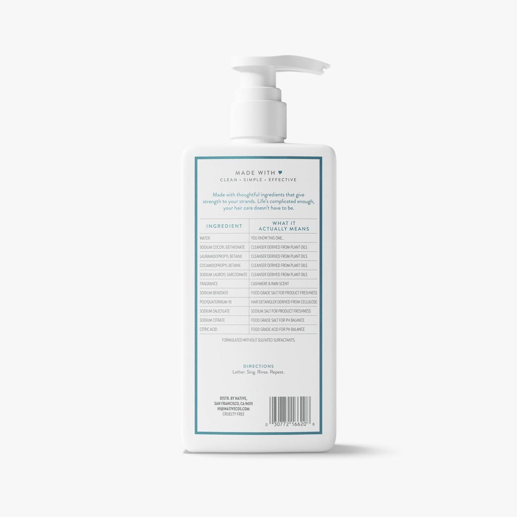 Strengthening 2-in-1 Shampoo & Conditioner - Cashmere & Rain / Classic / 16.5oz | Fresh Daily Routine