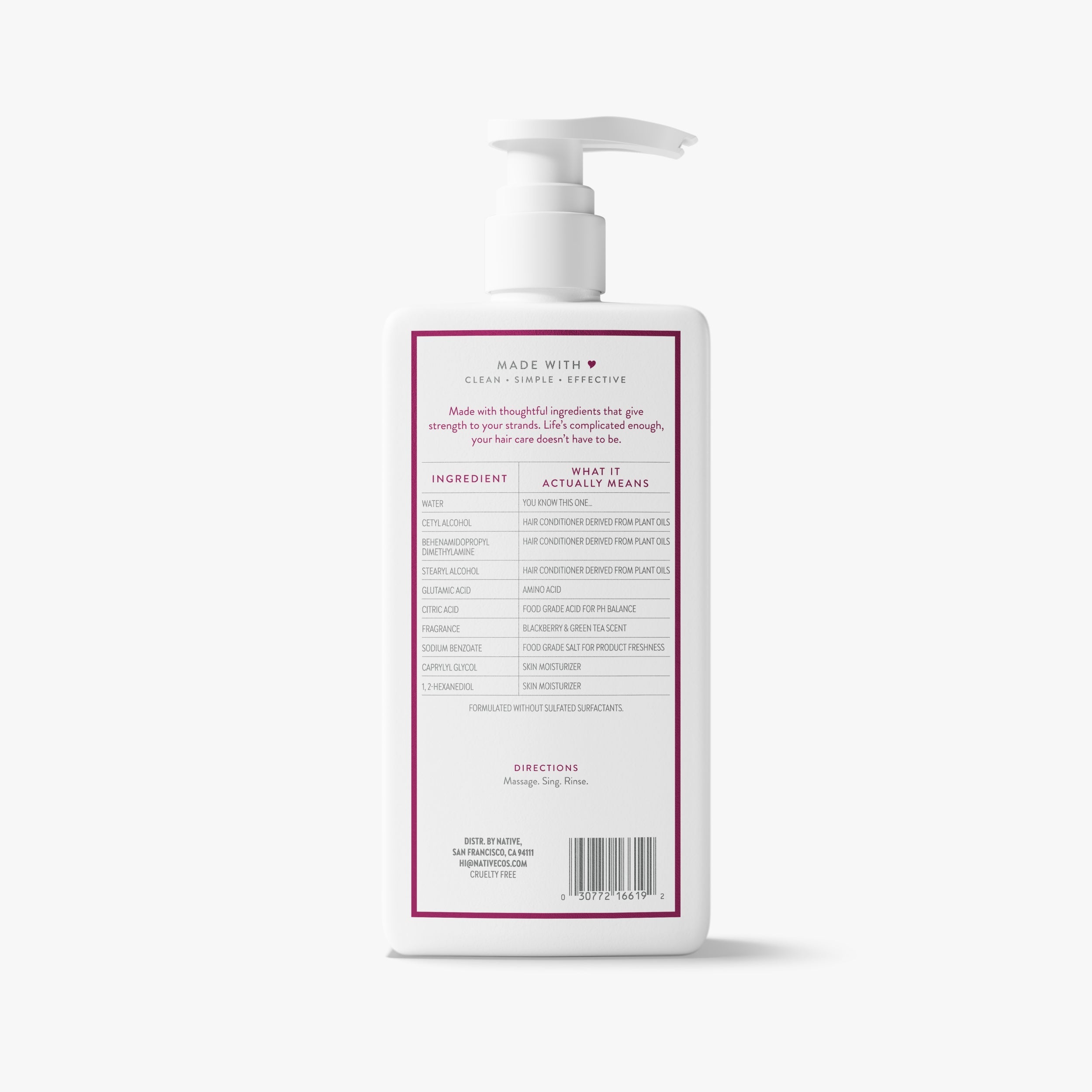 Strengthening Conditioner - Blackberry & Green Tea / Classic / 16.5oz | Fresh Daily Routine