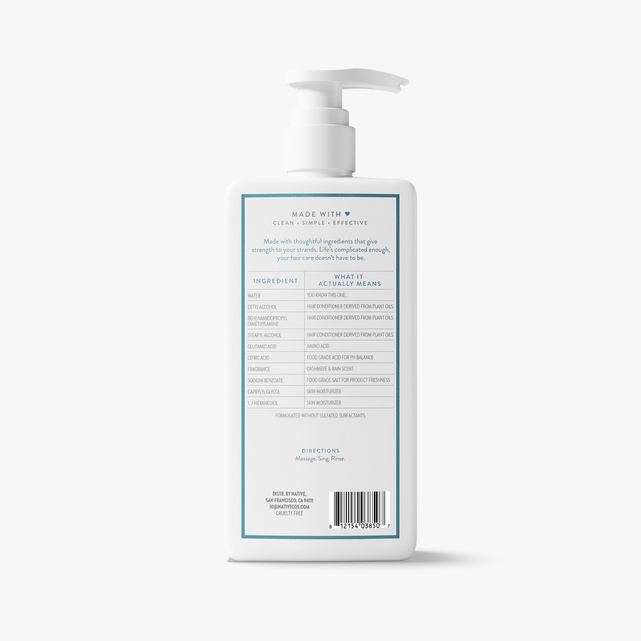 Strengthening Conditioner - Cashmere & Rain / Classic / 16.5oz | Fresh Daily Routine