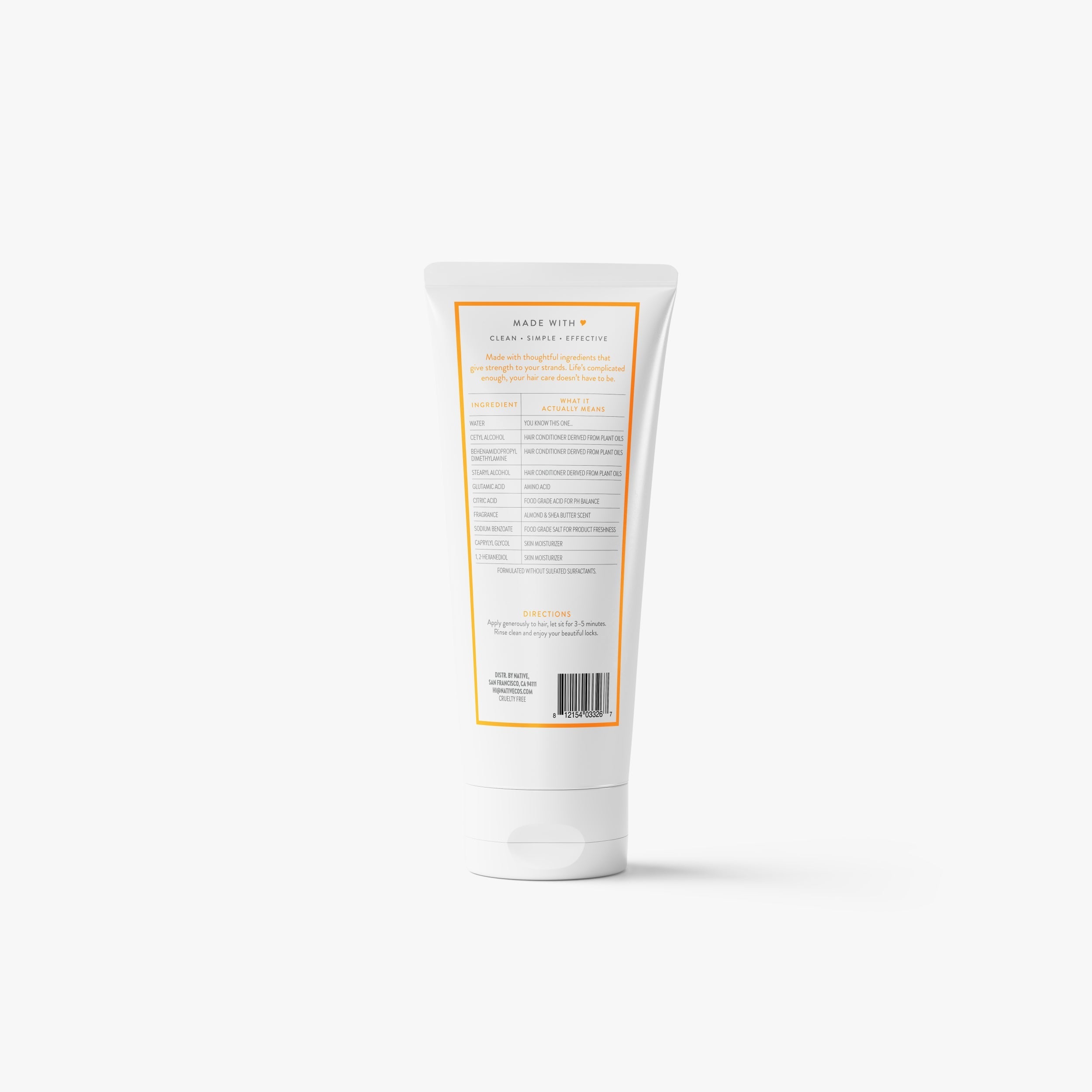 Strengthening Hair Mask - Almond & Shea Butter / Classic / 6oz | Fresh Daily Favorite
