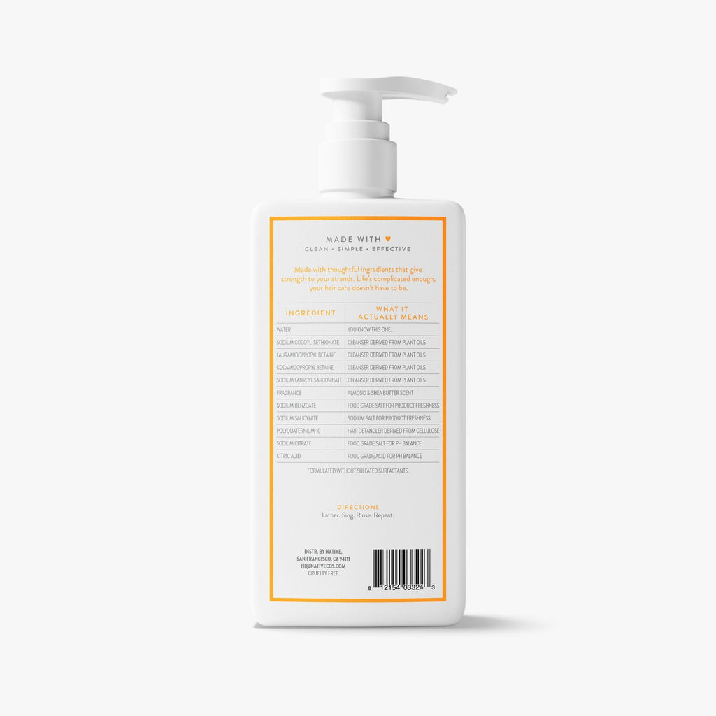 Strengthening Shampoo - Almond & Shea Butter / Classic / 16.5oz | Fresh Daily Routine