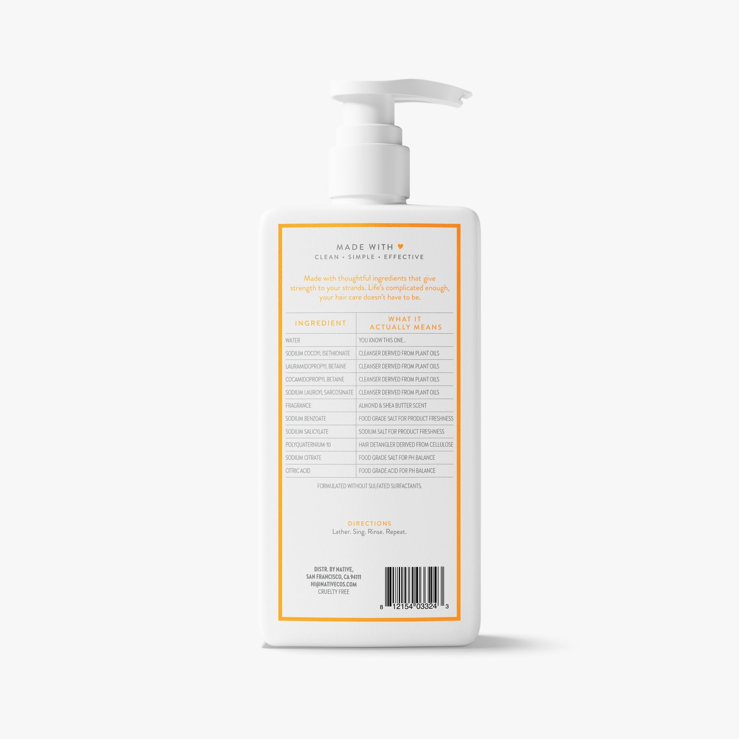 Strengthening Shampoo - Almond & Shea Butter / Classic / 16.5oz | Fresh Daily Routine