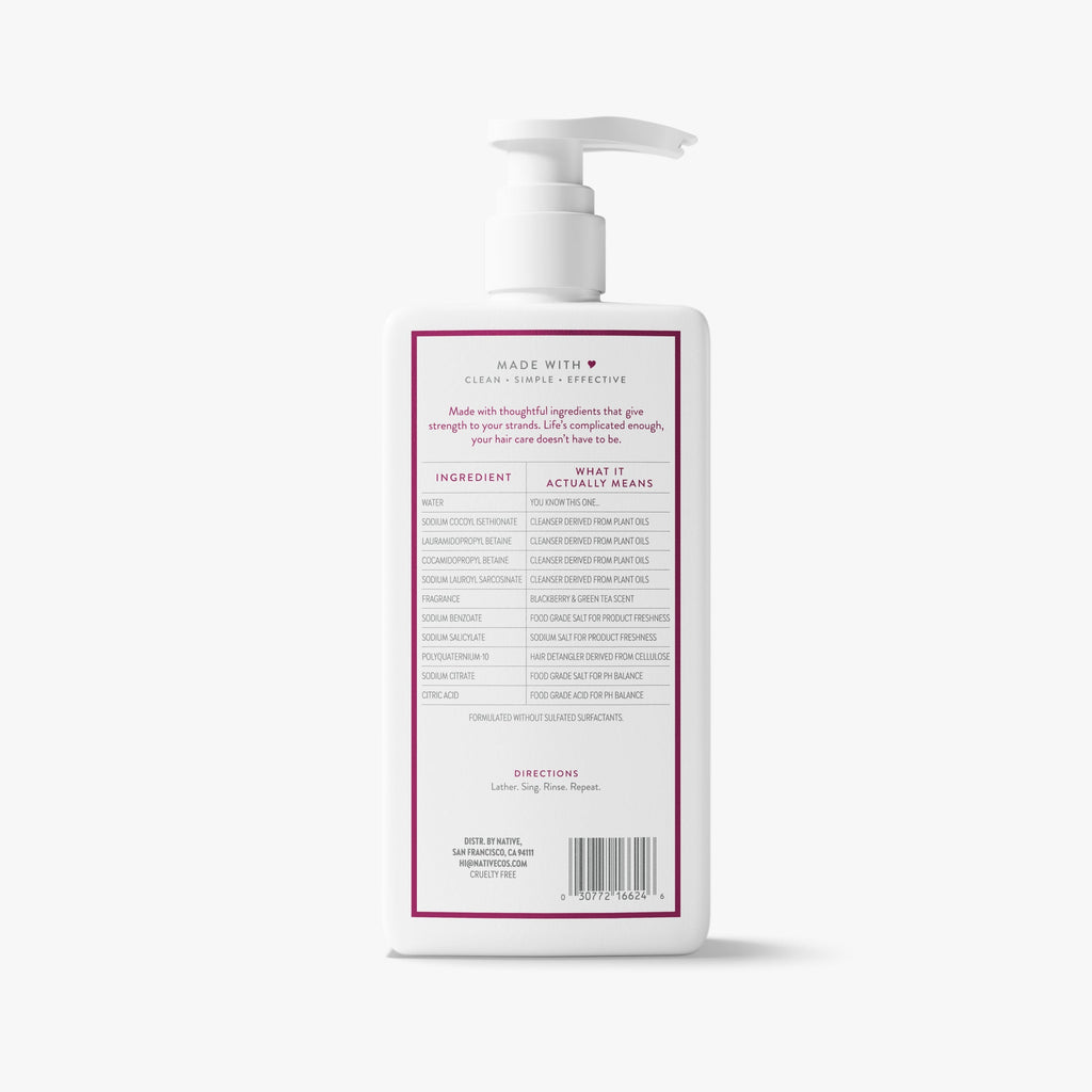 Strengthening Shampoo - Blackberry & Green Tea / Classic / 16.5oz | Fresh Daily Routine