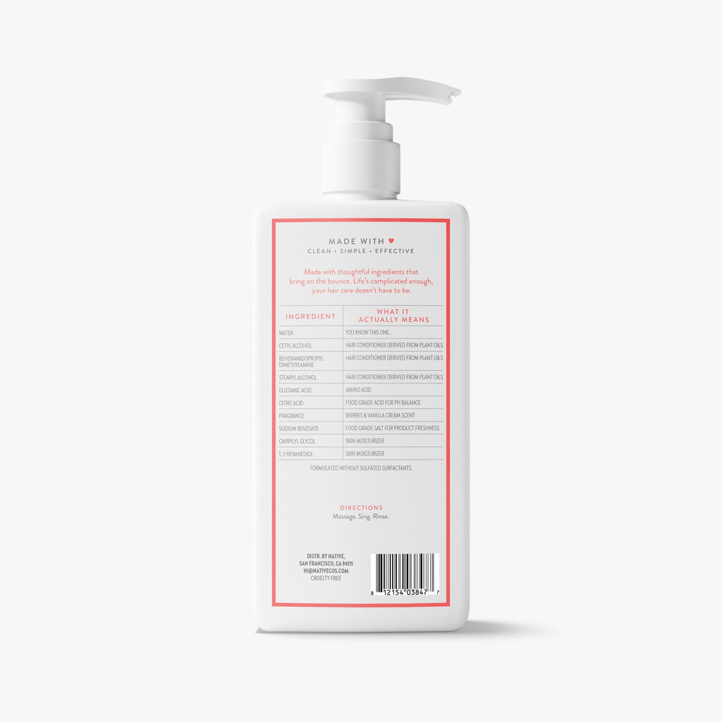 Volumizing Conditioner - Berries & Vanilla Cream / Classic / 16.5oz | Fresh Routine Favorite