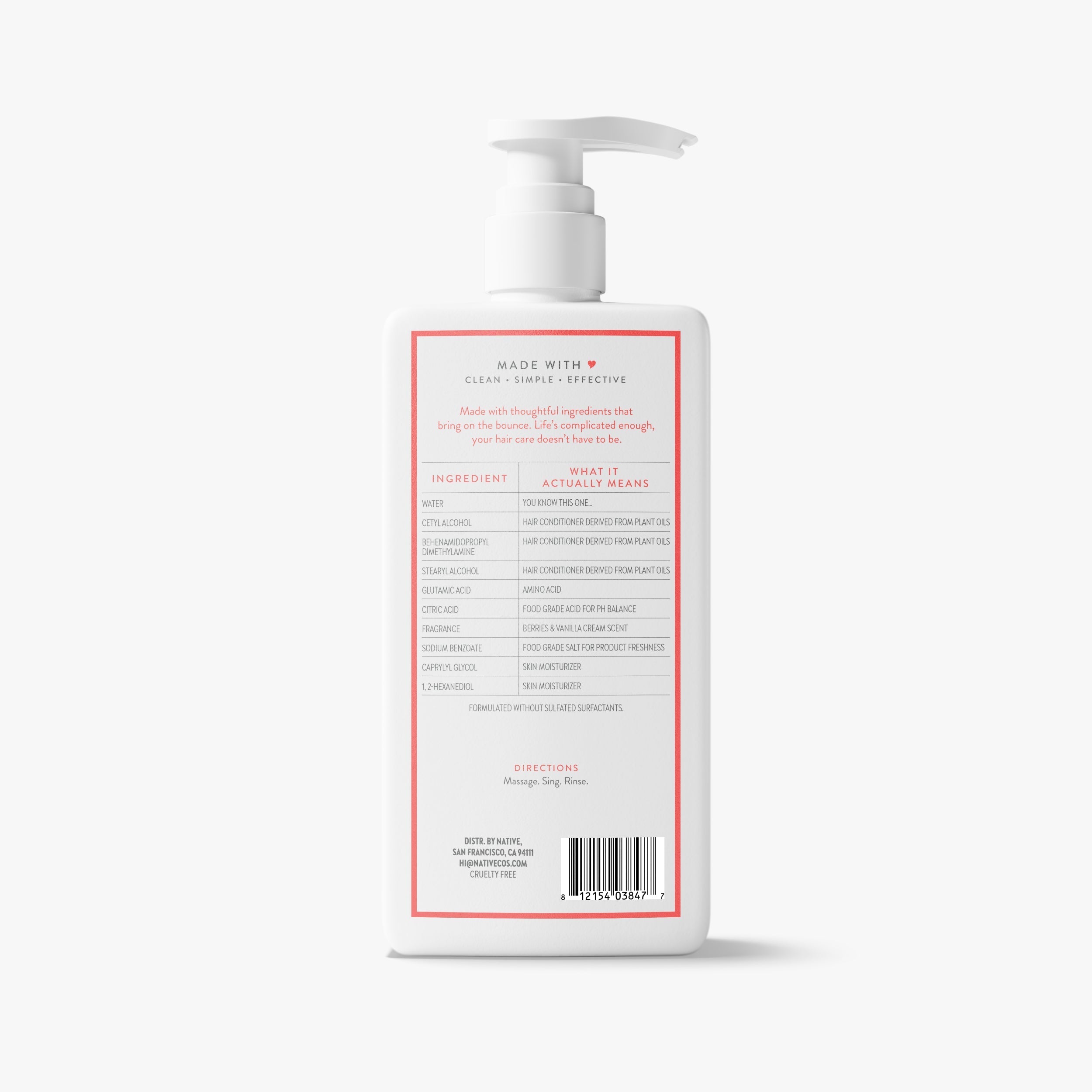 Volumizing Conditioner - Berries & Vanilla Cream / Classic / 16.5oz | Fresh Routine Favorite