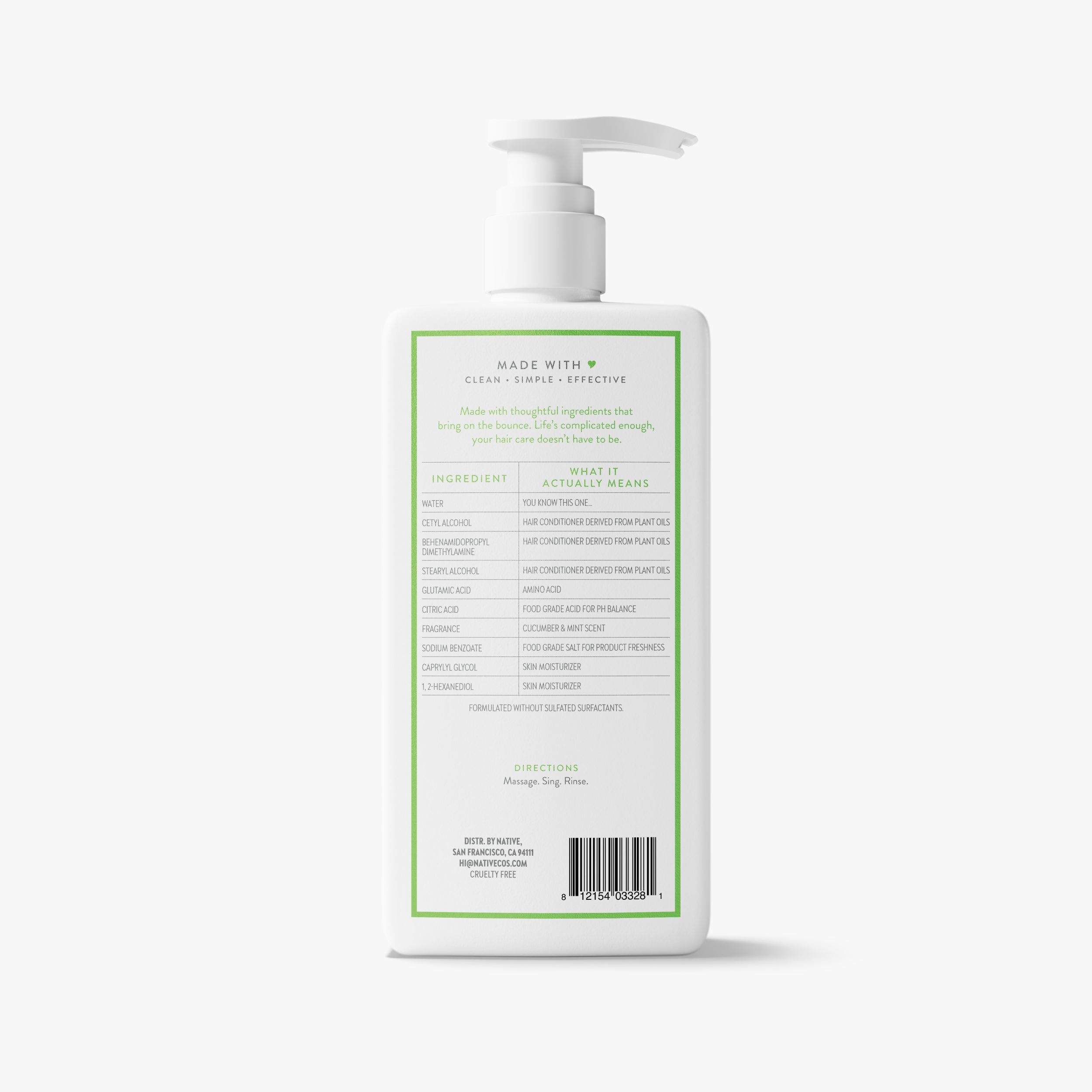 Volumizing Conditioner - Cucumber & Mint / Classic / 16.5oz | Fresh Daily Routine