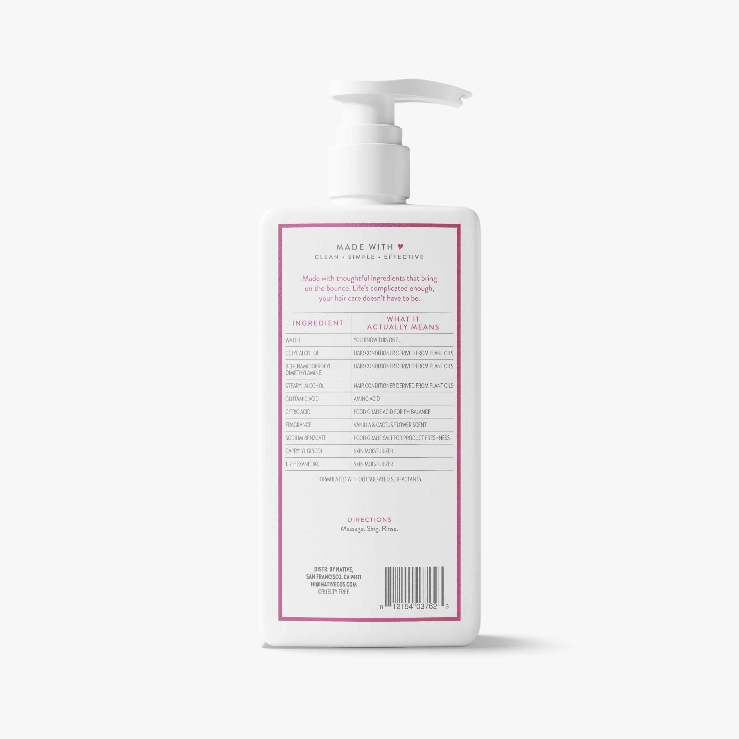 Volumizing Conditioner - Vanilla & Cactus Flower / Classic / 16.5oz | Fresh Daily Routine