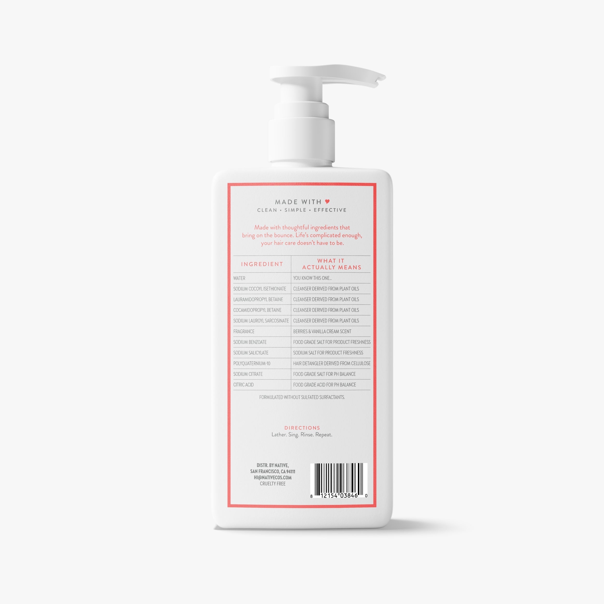 Volumizing Shampoo - Berries & Vanilla Cream / Classic / 16.5oz | Fresh Routine Favorite