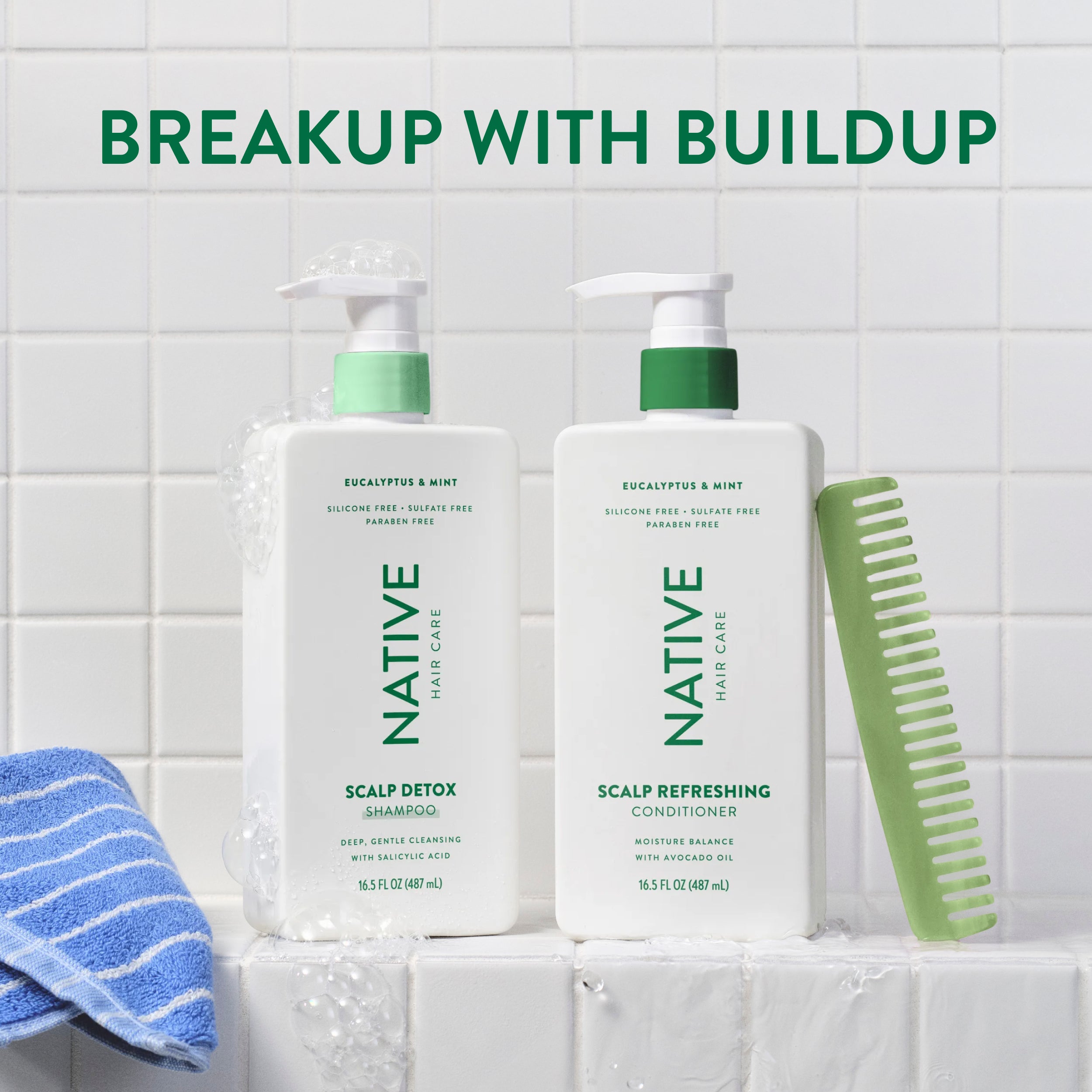Scalp Detox 2-in-1 Shampoo & Conditioner - Eucalyptus & Mint / Classic / 16.5oz | Fresh Daily Routine